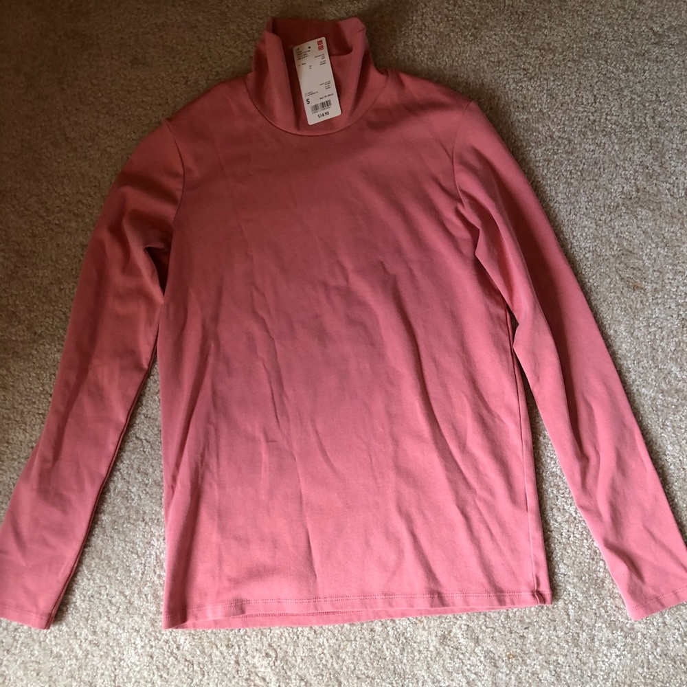 Pink UNIQLO Turtleneck